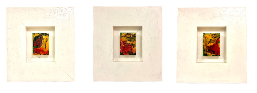 3 kleine bunte Landschaften